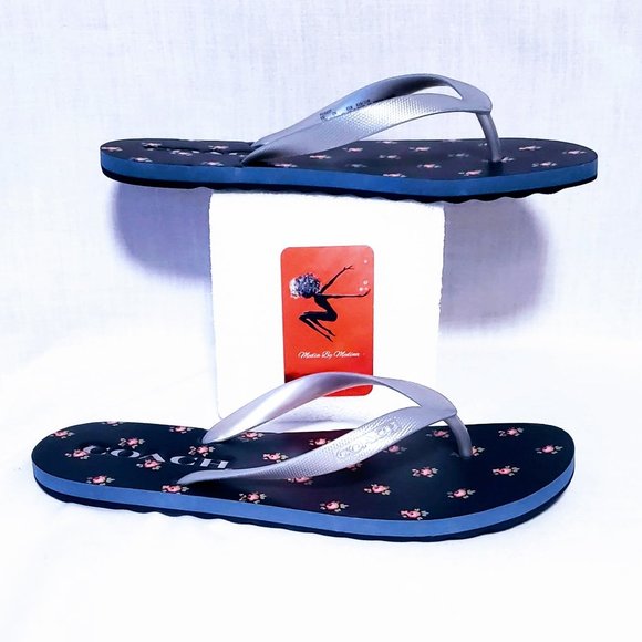 🆕Auth Coach Floral Print Zak Flip Flops, size 5/6 - Picture 5 of 8